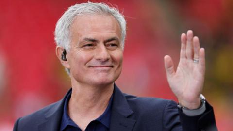 Jose Mourinho smiling