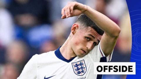 Phil Foden in England kit against Slovakia