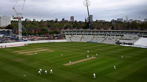 General view of the new hotel and stand during the Rothesay County Championship Division