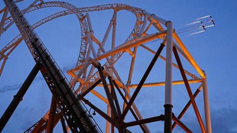 The Hyperia rollercoaster at Thorpe Park