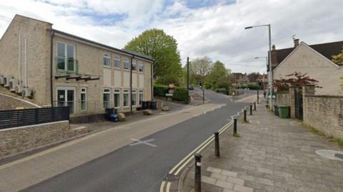 A Google street view shot of Christchurch Street East in Frome with buildings either side