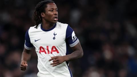 Damola Ajayi in action for Tottenham
