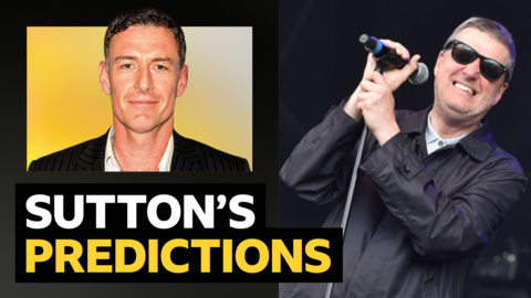 Chris Sutton's Premier League predictions versus The Farm singer Peter Hooton