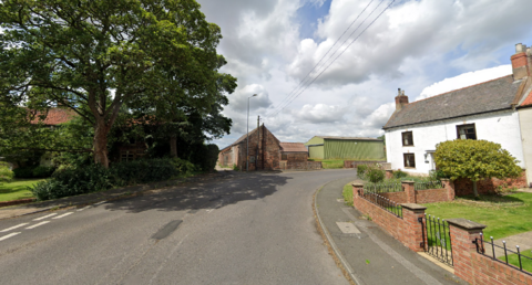 Durham Road leading to Coal Lane in Wolviston near Billingham