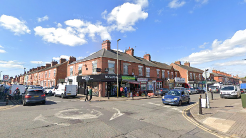 A Google streetview image of where the incident happened