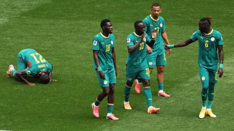 Senegal celebrate