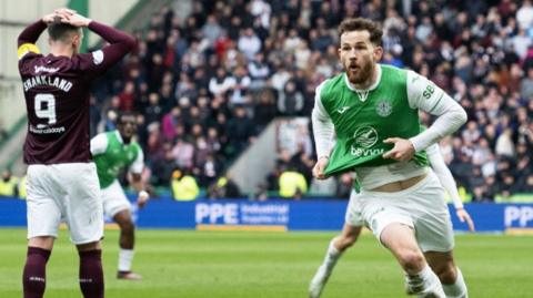 Hibs celebrate