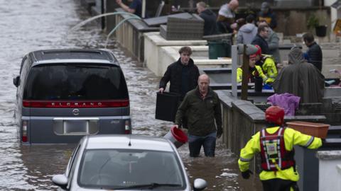 Storm Bert ym Mhontypridd