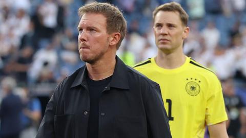 Germany boss Julian Nagelsmann and goalkeeper Manuel Neuer
