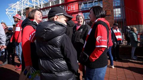 Middlesbrough fans outside the Riverside Stadium ahead of kick-off