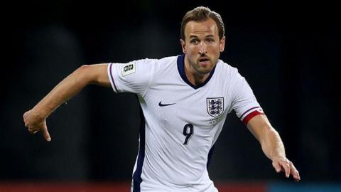 Harry Kane in action for England