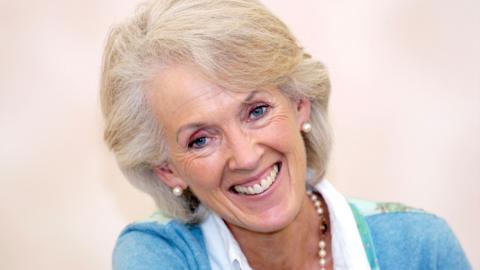 British author Joanna Trollope pictured at The Guardian Hay Festival 2006 in Hay on Wye Powys, Wales, UK