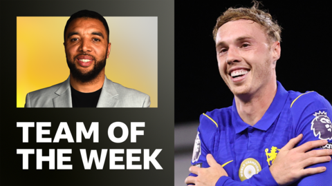 Troy Deeney's Team of the Week graphic with Cole Palmer
