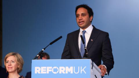 Zia Yusuf, chairman of Reform UK, during a news conference in London, UK, on Tuesday, May 27, 2025. 