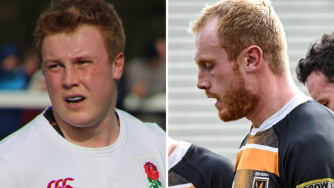 Tom Rowland playing for England under-18 and Eden Lizards