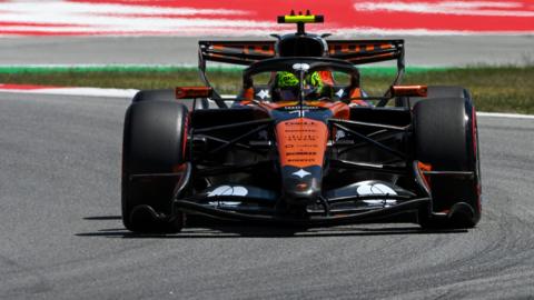 McLaren's Lando Norris in Barcelona-Catalunya Grand Prix final practice