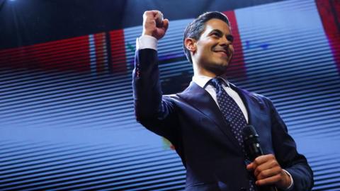 Rob Jetten celebrates victory