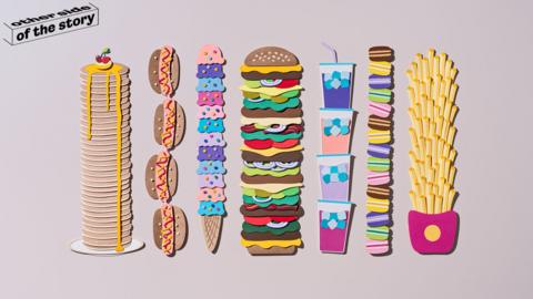 Paper craft food creations