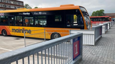 Buses at Crewe Bus Station