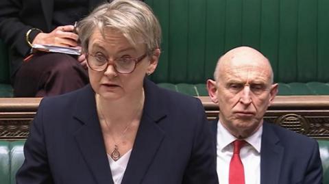 Britain's Foreign Secretary Yvette Cooper 
