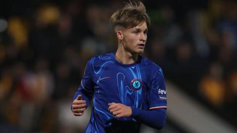 Jimmy-Jay Morgan facing Cambridge United with Chelsea