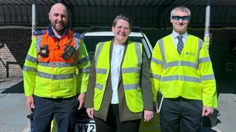Olivia Bailey, the Labour MP for Reading West and Mid Berkshire during a meeting with National Highways to discuss safety at the A34 slip roads for East Ilsley and Beedon. 