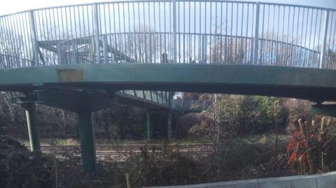 Footbridge over Soke Parkway, Peterborough 