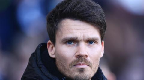 Sheffield Wednesday boss Danny Rohl looks on from the touchline