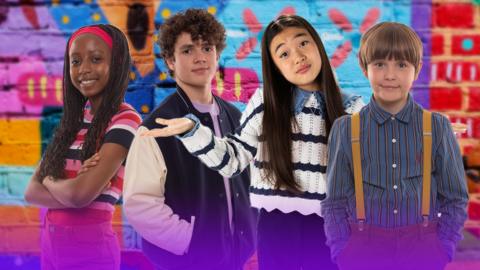 The Dumping Ground stars surrounded by colour