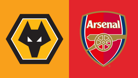 Wolves and Arsenal club badges