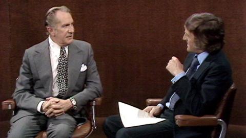 Vincent Price being interviewed by Michael Parkinson