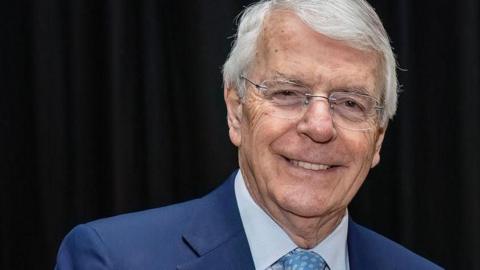 Sir John Major smiling
