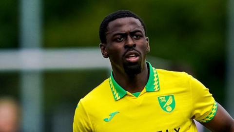 Ken Aboh in action for Norwich