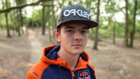 Ethan R pictured at the Hadleigh bike track 