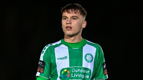 Justin Ferizaj in action for Bray Wanderers