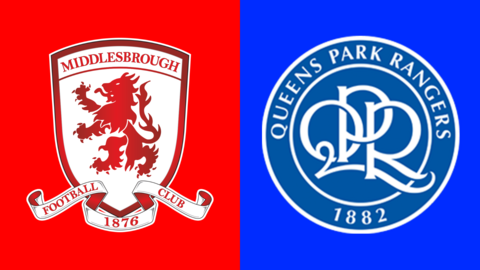 Middlesbrough and QPR club badges