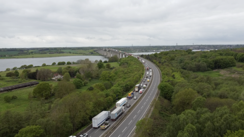 Orwell Bridge in Suffolk 