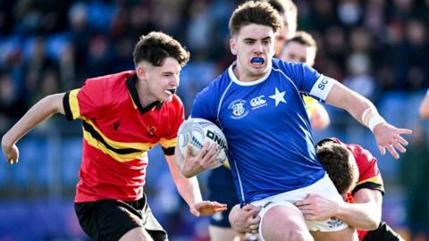 An Ireland schools rugby union game