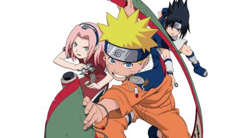Three characters from the series Naruto