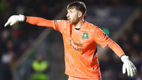 Dan Grimshaw in action for Plymouth during their 3-3 draw with Middlesbrough last season