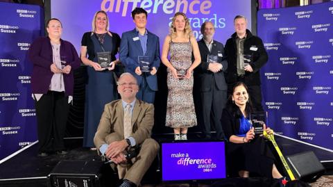 The winners of the 鶹 Make a Difference Awards for Sussex and Surrey, 2024