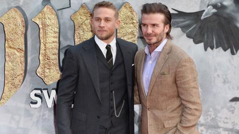 Charlie Hunnam and David Beckham