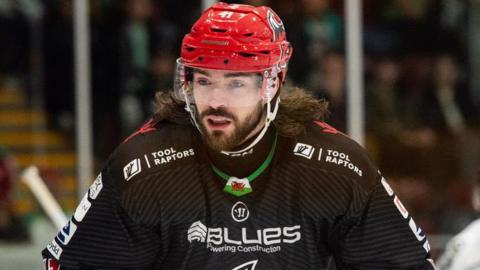 Josh Batch in action for Cardiff Devils