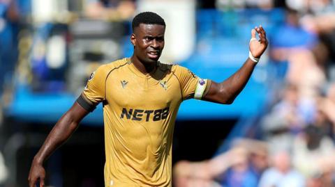 Marc Guehi in Crystal Palace's away colours