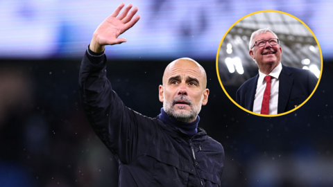 Pep Guardiola and Sir Alex Ferguson