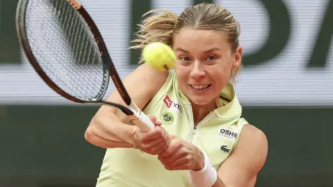 Mirra Andreeva celebrates