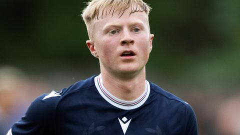 Lyall Cameron playing for Dundee