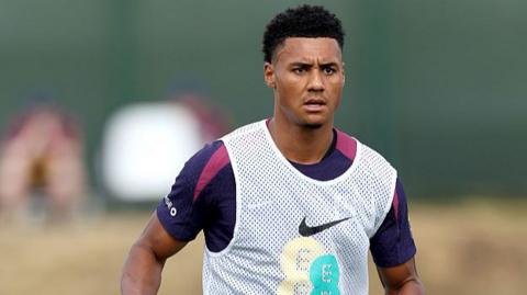 Ollie Watkins training with England