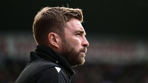 West Bromwich Albion interim manager James Morrison looks on during a match.