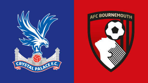 Crystal Palace vs Bournemouth fixture graphic